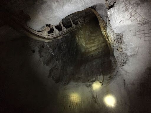 under the raise in a coal mine