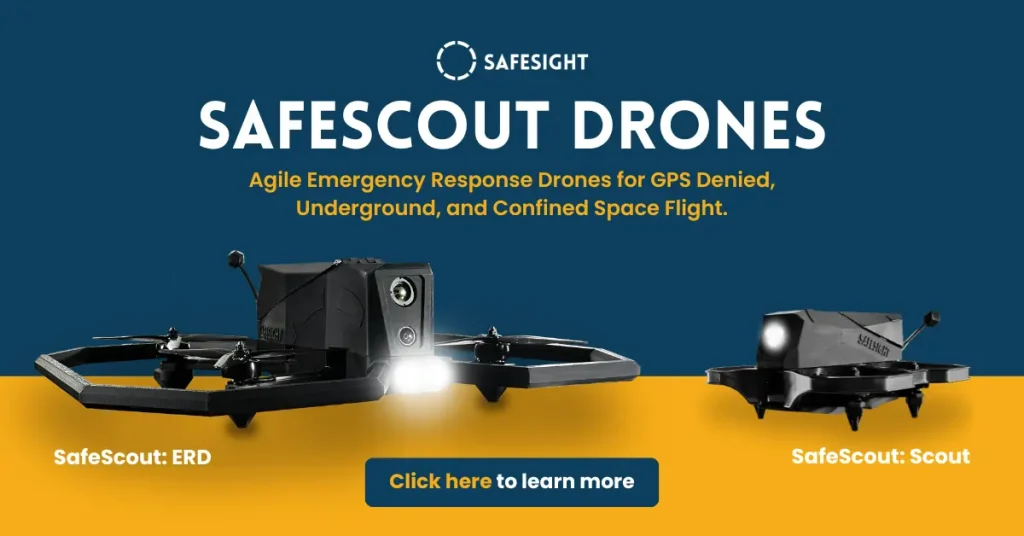 SafeScout Drones Product Banner emergency response equipment testing