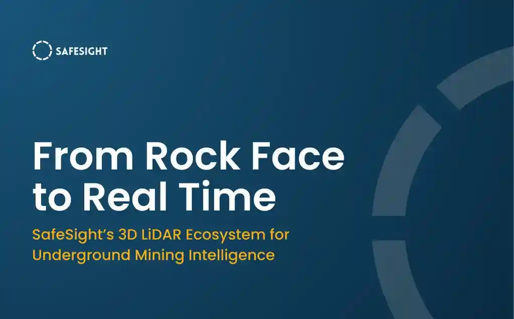 Document cover for the "Rock Face to Real-Time" white paper analyzing 3D LiDAR workflows and the transition from raw capture to decision-ready mining intelligence.